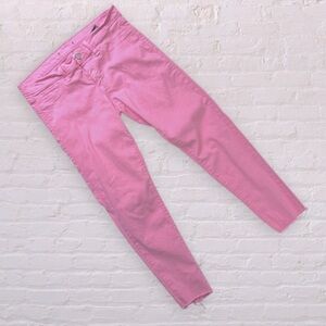 FLYING MONKEY Pink Skinny Crop Frayed Hem Stretch Denim Jeans Women's 11